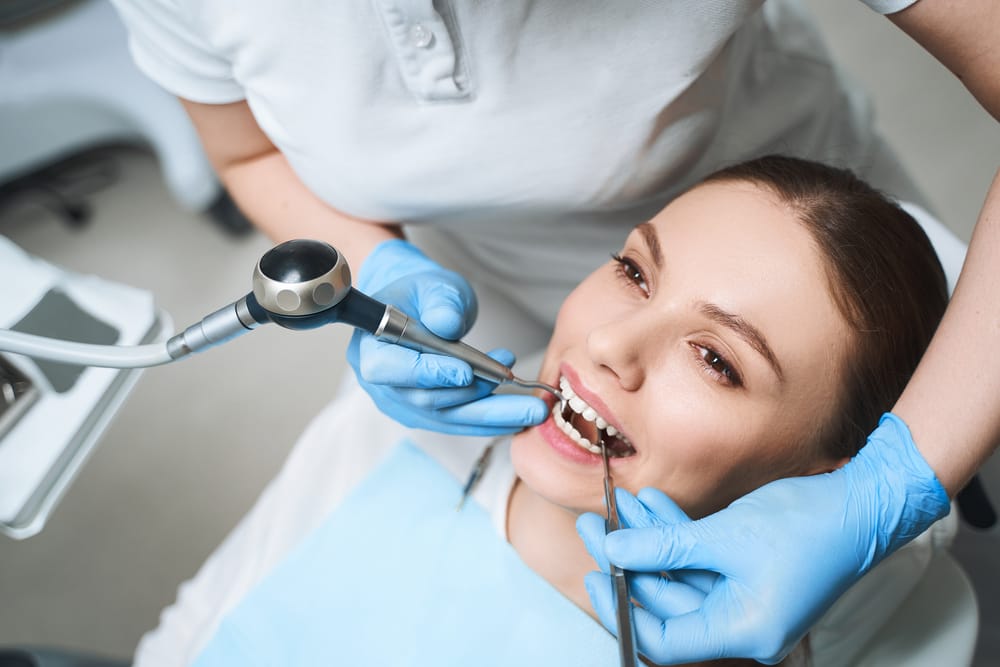 Woman having a dental treatment - Root Canal Tucson